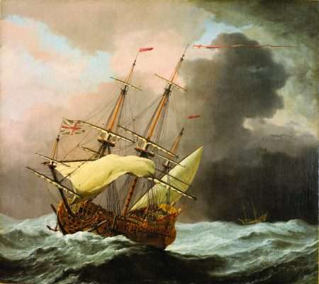 The_English_Ship_Hampton_Court_in_a_Gale ship wreck