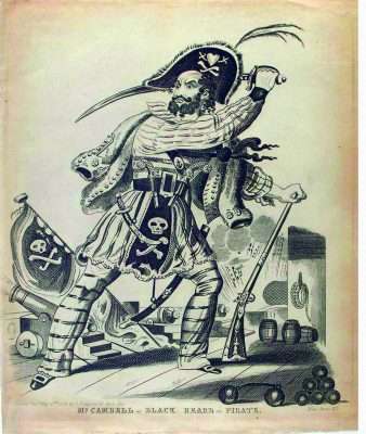 actor portraying Old Black Beard the pirate