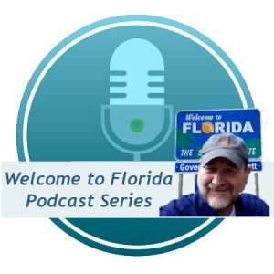 podcast logo welcome to florida